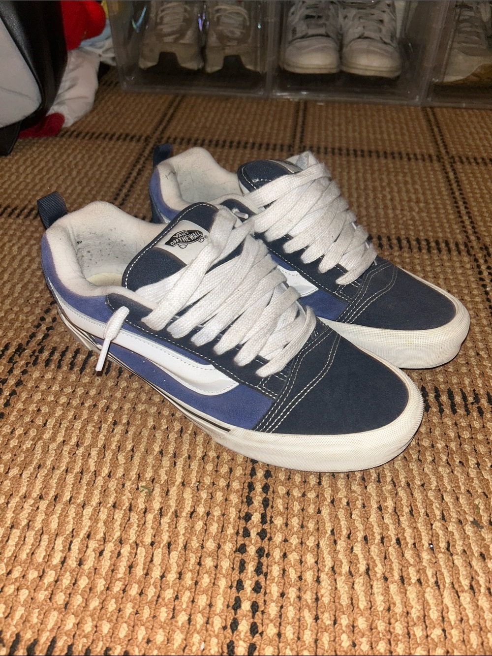 Vans New Skool Sneakers - Navy Blue & White